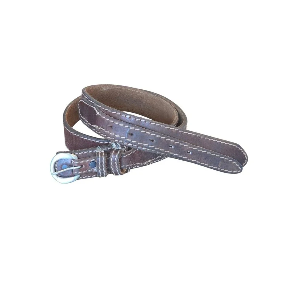 Duluth Trading Company Men's Ranger Leather Western Work Belt‎ Sz 38 Brown 90013